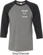 Dodge Guts and Glory Ram Logo Pocket Print Mens Raglan Shirt