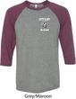 Dodge Guts and Glory Ram Logo Pocket Print Mens Raglan Shirt