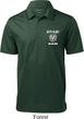 Dodge Guts and Glory Ram Logo Pocket Print Mens Textured Polo Shirt