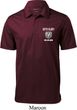 Dodge Guts and Glory Ram Logo Pocket Print Mens Textured Polo Shirt
