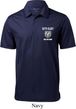 Dodge Guts and Glory Ram Logo Pocket Print Mens Textured Polo Shirt