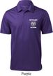 Dodge Guts and Glory Ram Logo Pocket Print Mens Textured Polo Shirt