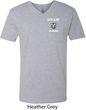 Dodge Guts and Glory Ram Logo Pocket Print Mens V-Neck Shirt