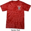 Dodge Guts and Glory Ram Logo Pocket Print Spider Tie Dye Shirt