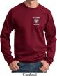 Dodge Guts and Glory Ram Logo Pocket Print Sweat Shirt