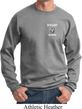 Dodge Guts and Glory Ram Logo Pocket Print Sweat Shirt