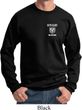 Dodge Guts and Glory Ram Logo Pocket Print Sweat Shirt
