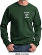 Dodge Guts and Glory Ram Logo Pocket Print Sweat Shirt