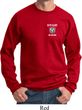 Dodge Guts and Glory Ram Logo Pocket Print Sweat Shirt