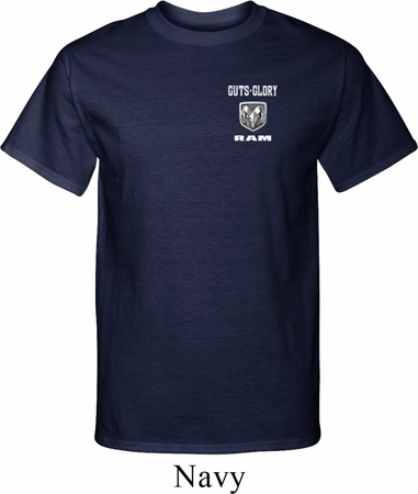 Dodge Guts and Glory Ram Logo Pocket Print Tall Shirt