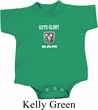 Dodge Guts and Glory Ram Logo Small Print Baby Onesie