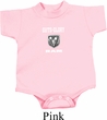 Dodge Guts and Glory Ram Logo Small Print Baby Onesie