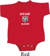 Dodge Guts and Glory Ram Logo Small Print Baby Onesie