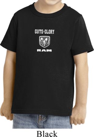 Dodge Guts and Glory Ram Logo Small Print Toddler Shirt