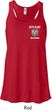 Dodge Guts and Glory Ram Pocket Print Ladies Flowy Racerback Tanktop