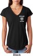 Dodge Guts and Glory Ram Pocket Print Ladies Tri Blend V-Neck Shirt