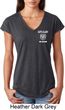 Dodge Guts and Glory Ram Pocket Print Ladies Tri Blend V-Neck Shirt