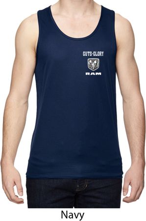 Dodge Guts and Glory Ram Pocket Print Mens Moisture Wicking Tanktop