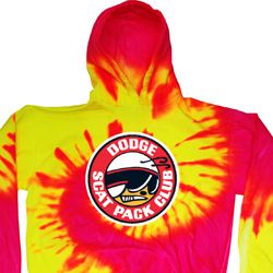 Dodge Hoodie Dodge Scat Pack Club Tie Dye Hoody Dodge Hoodie Dodge Scat Pack Club Tie Dye Hoody