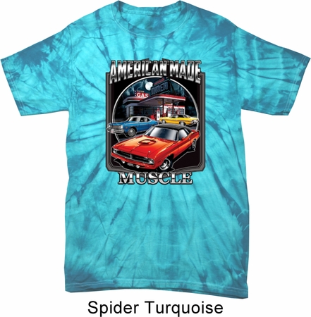 Dodge Shirt Chrysler American Made Spider Tie Dye Tee T-shirt