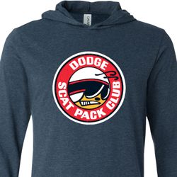 Dodge Shirt Dodge Scat Pack Club Lightweight Hoodie Tee Dodge Shirt Dodge Scat Pack Club Lightweight Hoodie Tee
