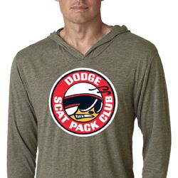 Dodge Shirt Dodge Scat Pack Club Lightweight Hoodie Tee T-Shirt Dodge Shirt Dodge Scat Pack Club Lightweight Hoodie Tee T-Shirt