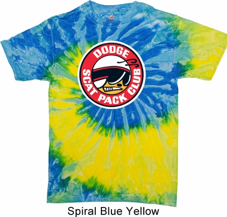 Dodge Shirt Dodge Scat Pack Club Tie Dye Tee T-shirt