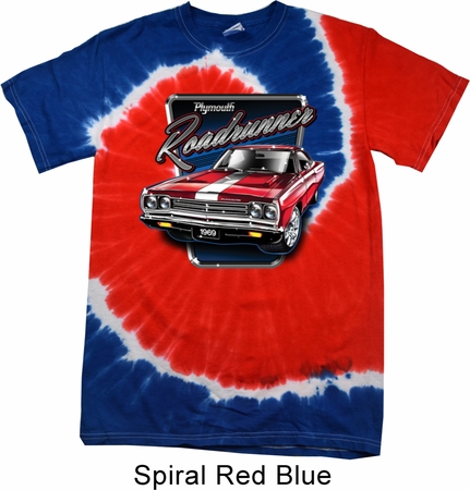 Dodge Shirt Plymouth Roadrunner Patriotic Tie Dye Tee T-shirt