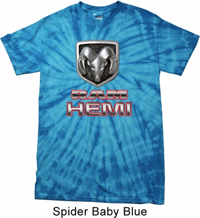 Dodge Shirt Ram Hemi Logo Spider Tie Dye Tee T-shirt