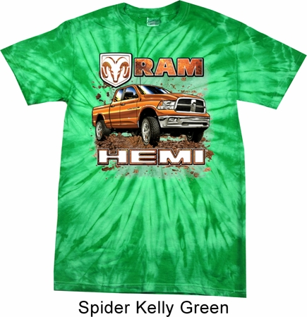 Dodge Shirt Ram Hemi Trucks Spider Tie Dye Tee T-shirt