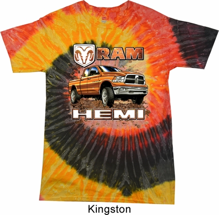 Dodge Shirt Ram Hemi Trucks Tie Dye Tee T-shirt
