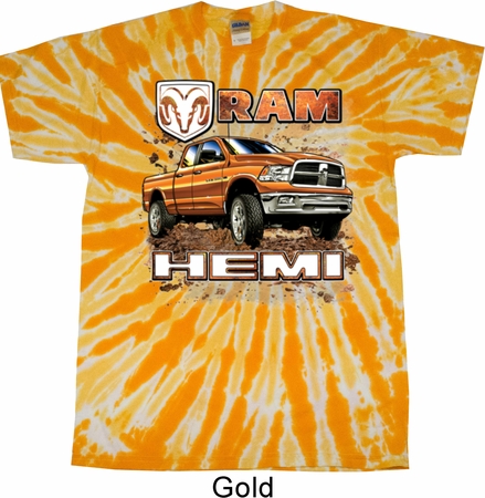 Dodge Shirt Ram Hemi Trucks Twist Tie Dye Tee T-shirt