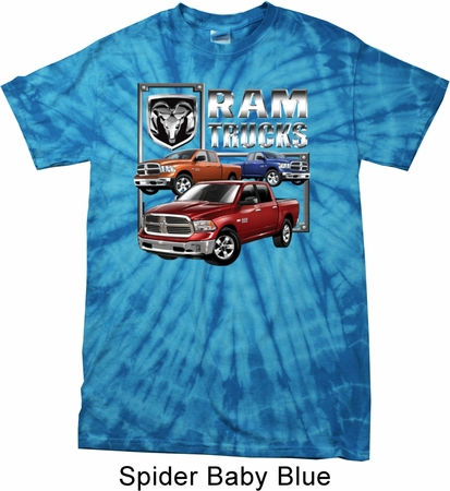 Dodge Shirt Ram Trucks Spider Tie Dye Tee T-shirt