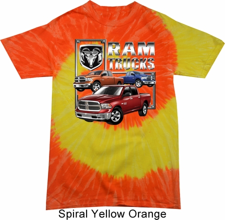 Dodge Shirt Ram Trucks Tie Dye Tee T-shirt