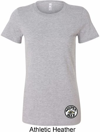 Dodge Super Bee Circle Logo Bottom Print Ladies Longer Length Shirt