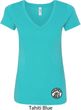 Dodge Super Bee Circle Logo Bottom Print Ladies V-Neck Shirt