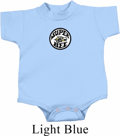 Dodge Super Bee Circle Logo Middle Print Baby Onesie