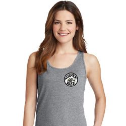Dodge Super Bee Circle Logo Pocket Print Ladies Tank Top