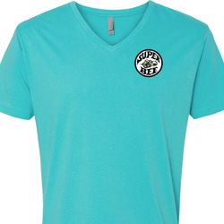 Dodge Super Bee Circle Logo Pocket Print Mens V-Neck Shirt Dodge Super Bee Circle Logo Pocket Print Mens V-Neck Shirt