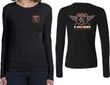 Dodge Tee Garage Hemi (Front & Back) Ladies Long Sleeve