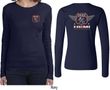 Dodge Tee Garage Hemi (Front & Back) Ladies Long Sleeve