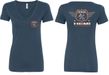 Dodge Tee Garage Hemi (Front & Back) Ladies V-neck