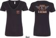 Dodge Tee Garage Hemi (Front & Back) Ladies V-neck