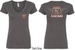 Dodge Tee Garage Hemi (Front & Back) Ladies V-neck