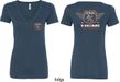 Dodge Tee Garage Hemi (Front & Back) Ladies V-neck