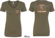 Dodge Tee Garage Hemi (Front & Back) Ladies V-neck