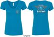 Dodge Tee Garage Hemi (Front & Back) Ladies V-neck