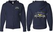 Dodge Yellow Plymouth Roadrunner (Front & Back) Full Zip Hoodie