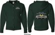 Dodge Yellow Plymouth Roadrunner (Front & Back) Full Zip Hoodie