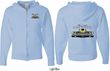 Dodge Yellow Plymouth Roadrunner (Front & Back) Full Zip Hoodie
